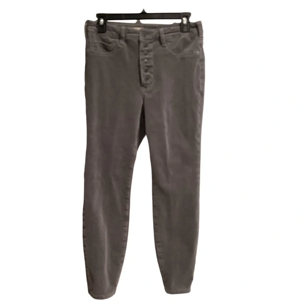 Pilcro High Rise Skinny Corduroy Pants‎ Gray